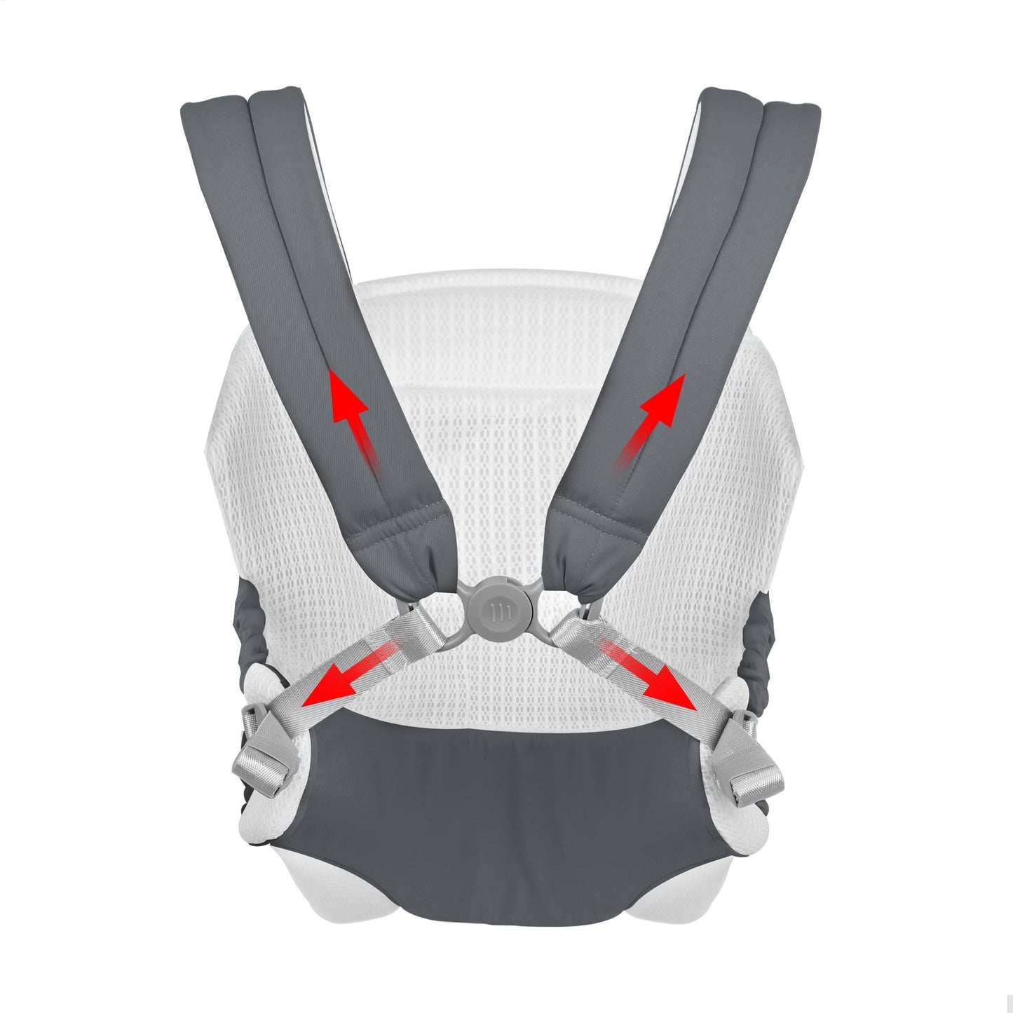 Yadala Baby Carrier, 4-in-1 Front and Back Toddler Carrier with Adjustable Hook, Soft Fabric and Breathable Mesh (7-44 lbs)