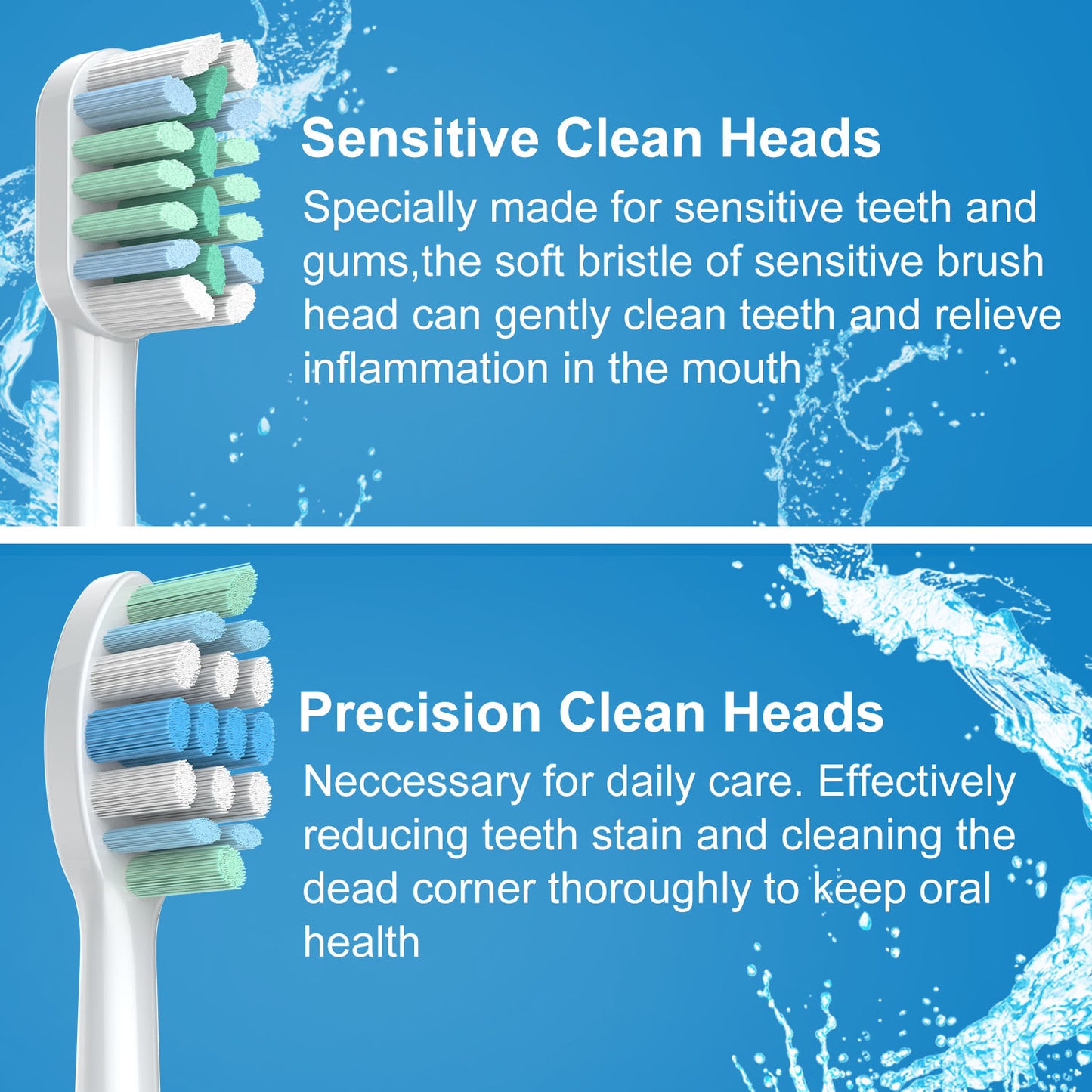 8 Pack Replacement Toothbrush Heads for Phillips Sonicare Toothbrush