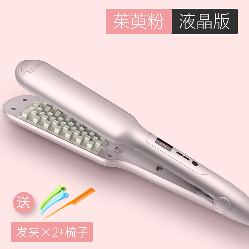 Byfumay Volumizing Hair Iron 2 in 1 Ceramic Tool Increase Hair Volume Straighteners Adjustable Temperature Lasting for All Hair Types Men Women