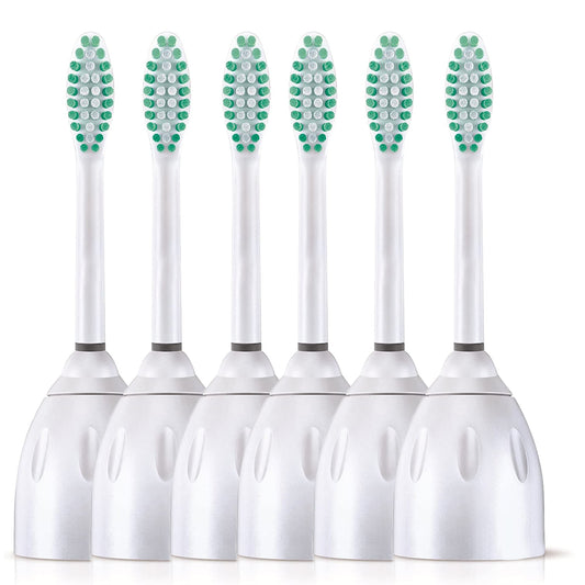 6 Pack New E-Series Replacement Toothbrush Heads for Philips-Sonicare, HX7023/64
