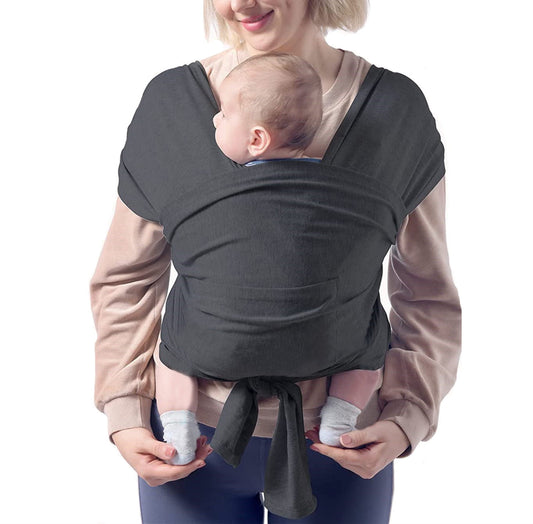 Yadala Baby Carrier, Air-Mesh Fabric Deep Gray Baby Carrier, Baby Wrap Carrier for Toddlers