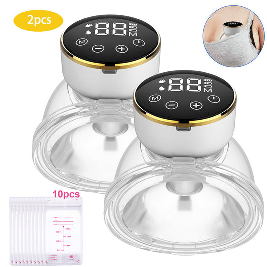 Electric Wearable Breast Pump, Double Portable Wireless Hands-Free Milk Pump with 3 Modes,9 Levels
