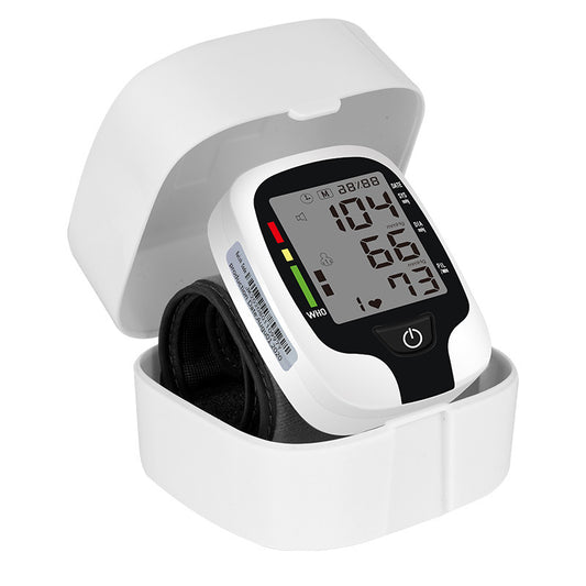 Blood Pressure Monitor With Heart Rate - Automatic BP Wrist Cuff Blood Pressure Machine with Heart Rate, Memory and Carrying Case