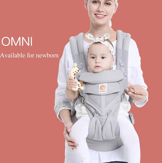 Egobaby Ergonomic Baby Carrier Infant Kid Sling Back Front Facing Kangaroo Wrap for Travel 0-36 Months