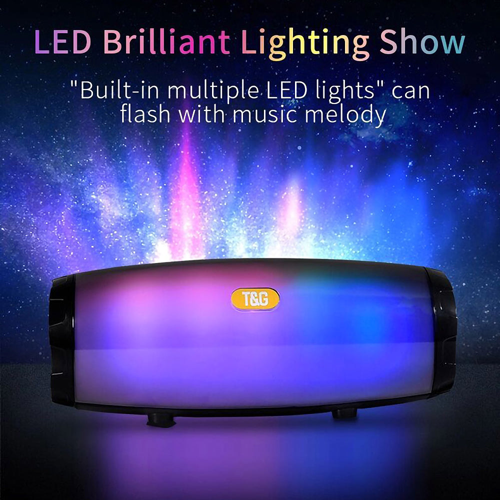 Portable Wireless Bluetooth Speaker,Waterproof Bluetooth Speaker with Lights,Outdoor Party Speaker