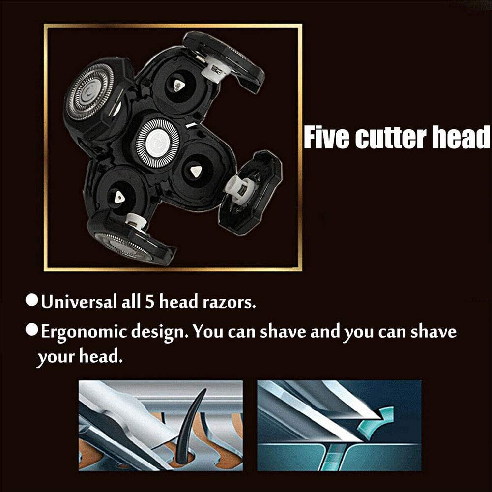 Byfumay Blade Refills, Sharp and Fresh Flexible Stainless Steel Replacement Blades for The Electric Head Hair Rotary Shaver