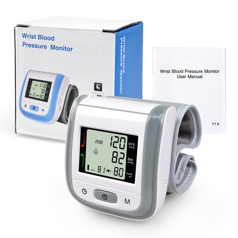 Blood Pressure Monitor, BDUN Automatic Blood Pressure Machine Wrist Cuff with Heart Rate, LCD Display, Memory and Carrying Case
