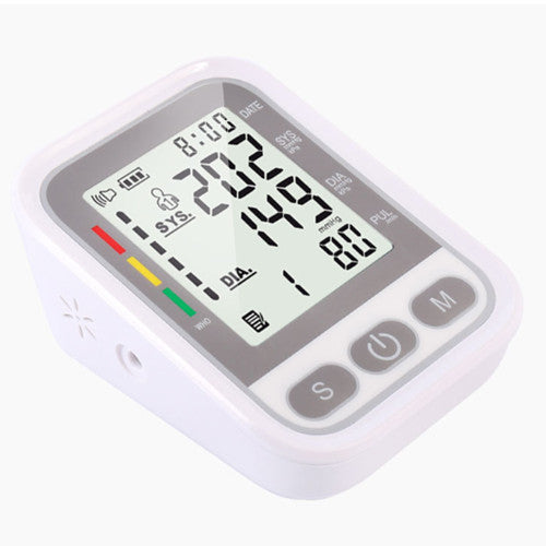 Blood Pressure Cuff, Professional Automatic Arm Blood Pressure Monitor with LCD Backlit Display & Double mode, Portable BP Heart Rate Monitor, for Home Office Travel Use