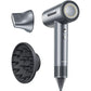 Kauoo Hair Dryer, High Speed Blow Dryer with Diffuser & 110,000 RPM Brushless Motor, Ionic Hair Dryer for Fast Drying, Grey