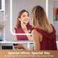 Vanity Set with Lighted Mirror, VIPLIVE Vanity Desk with Charging Station, Dressing Table Makeup Desk with Stool
