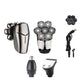 Head Shavers for Bald Men, 8D Rotary Detachable Balder Shavers 6-in-1, IPX7 Waterproof Dry Wet Rechargeable Electric Razor Grooming Kit for Men