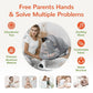 Electric Baby Swing for Infants, Bluetooth Swing Baby Bouncer Baby Rocker with Intelligence Timing, Gray