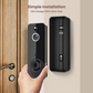 Luckwolf Wireless Doorbell Camera with Chime, Video Doorbell Security Camera with Batteries for Home