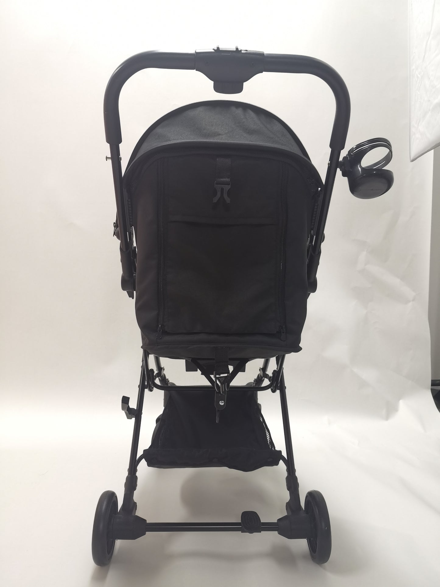 Baby Stroller,Yadala Compact Travel Stroller, One-Hand Folding Toddler Stroller with Adjustable Backrest, Cup Holder, Storage Basket and Canopy,Gray