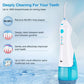 SweetLF Professional Cordless Oral Irrigator, Portable and Rechargeable IPX7 Waterproof 3 Modes Water Flosser with 5 Jet Tips for Home Travel