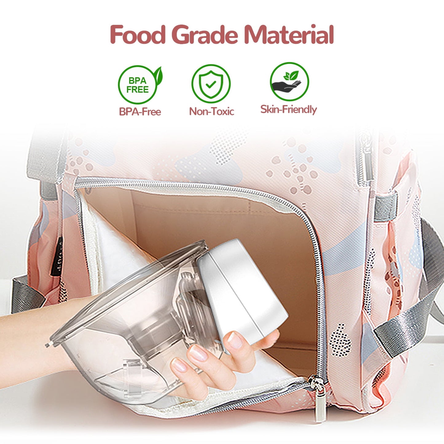 Wearable Breast Pump, Double Electric Portable Breast Pump with 3 Modes and 9 Levels, 24 mm Flange