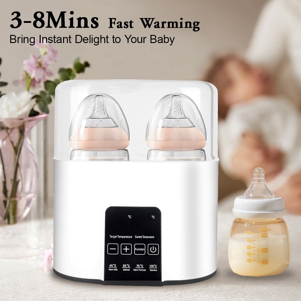 Yadala Baby Bottle Warmer, Bottle Sterilizer, 7-in-1 Fast Bottle Warmer Food Heater & Defros, White