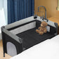 Yadala Baby Bassinet Bedside Sleeper for Infant, Portable Playard for Newborn to Toddlers, 0-36 Months,Gray