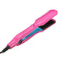 Professional Hair Crimper Curler Wand Dry&Wet Use Ceramic Curling Iron with 5-Speed Temperature Control,Rose Red