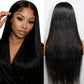 Human Hair 32 Inch 13x6 Lace Front Wigs 200 Density Straight HD Lace Front Wigs Pre Plucked Straight Glueless Human Hair 13x6 HD Frontal Wigs for Women