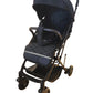 Baby Stroller,Yadala Compact Travel Stroller, One-Hand Folding Toddler Stroller with Adjustable Backrest, Cup Holder, Storage Basket and Canopy,Black