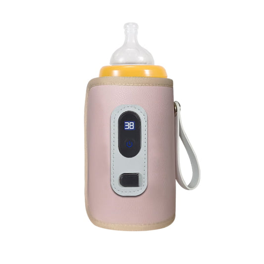 Portable Bottle Warmer, Yadala Intelligent Bottle Warmer, 3-Speed Temperature Regulation, Gray