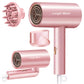 Hair Dryer, 1800W Professional Blow Dryer, Ionic Hair Dryer with Nozzle, Foldable Handle Travel Hair Dryer, Constant Temperature Hair Care