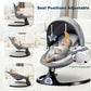 Baby Swing for Infants, Portable Swing with 5 Speed, Remote Control Rocker Adjustable Seat for Newborn & up