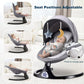Baby Swing for Infants, Electric Portable Swing with 5 Speed, Bluetooth Rocker with Remote Control, Adjustable Seat, Gray