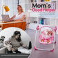 Yadala Baby Swing, Foldable Baby Swing for Infants with Adaptable Speeds, Music, 0-9 Months, Pink