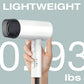 Jungle Wave Hair Dryer, 1875W Negative Ion Hair Dryer with Diffuser, Foldable Blow Dryer for Travel, White