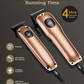 Hair Clippers for Men, LAVERNER 2PCS Professional Rechargeable Hair Clipper Set with LCD Screen, Dual-Purpose USB Charging, Gord