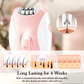 Epilator for Women, Facial Hair Mini Epilator for Body, Portable Hair Removal, Smooth Glide Epilator with LED for Face Legs Bikini-White/Pink
