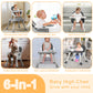 Yadala High Chair, 6 in 1 Convertible High Chairs with Removable Tray for Babies and Toddlers, Gray