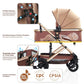 Yadala Baby Stroller for Newborn, 3 in 1 Foldable High Landscape Infant Stroller & Convertible Bassinet Pram