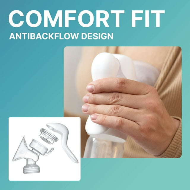 Yadala Manual Breast Pump, Portable Manual Postpartum Breast Pump Breastfeeding, Baby Feeding Pumps & Accessories, White