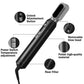 Elecsop 5 in 1 Hair Blower Hot Air Brush, Electric Hair Comb Rotating Hot Air Brush for All Hairstyle, Black