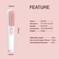 Cordless Hair Straightener Brush, Jungle Wave Portable Ionic Hot Straightening Comb for Travel, Pink
