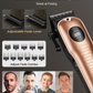 Hair Clippers for Men, LAVERNER 2PCS Professional Rechargeable Hair Clipper Set with LCD Screen, Dual-Purpose USB Charging, Gord
