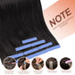 Tape in Hair Extensions Real Human Hair Invisible Remy Hair Extensions Tape ins for Women Jet Black 20 inch 20Pcs 50G
