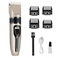 Phisco Men's Body Hair Trimmer,IPX7 Waterproof USB Rechargeable Cordless Hair Trimmer Set for Home Travel Gold