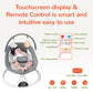 Electric Baby Swing for Infants, Bluetooth Swing Baby Bouncer Baby Rocker with Intelligence Timing, Gray