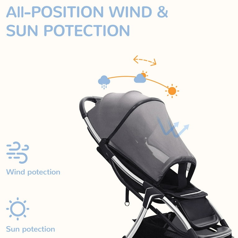 Yadala Baby Stroller, 2 in 1 Convertible Baby Stroller Folding Infant Newborn Reversible Bassinet Pram