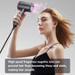 Hair Dryer,Kauoo Professional Ionic Blow Dryer Constant Temperature Hair Care,Fast Drying Low Noise Hairdryer with 3 Magnetic Attachments for Home,Travel and Salon,Grey