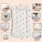 Baby Lounger, Baby Nest for Newborn, Breathable & Soft Snuggle Me Lounger Co Sleeping Bed for baby 0-12 Months, Portable Infant Lounger Baby Floor Seat for Home and Travel