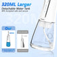 SweetLF Water Flosser, Cordless Water Flosser for Teeth, 320ML Dental Teeth Cleaner for Home and Travel, 5 Modes, White