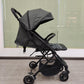 Baby Stroller,Yadala Compact Travel Stroller, One-Hand Folding Toddler Stroller with Adjustable Backrest, Cup Holder, Storage Basket and Canopy,Gray