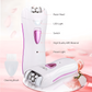 Epilator for Women, Facial Hair Mini Epilator for Body, Portable Hair Removal, Smooth Glide Epilator with LED for Face Legs Bikini-White/Pink