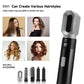 Elecsop 5 in 1 Hair Blower Hot Air Brush, Electric Hair Comb Rotating Hot Air Brush for All Hairstyle, Black