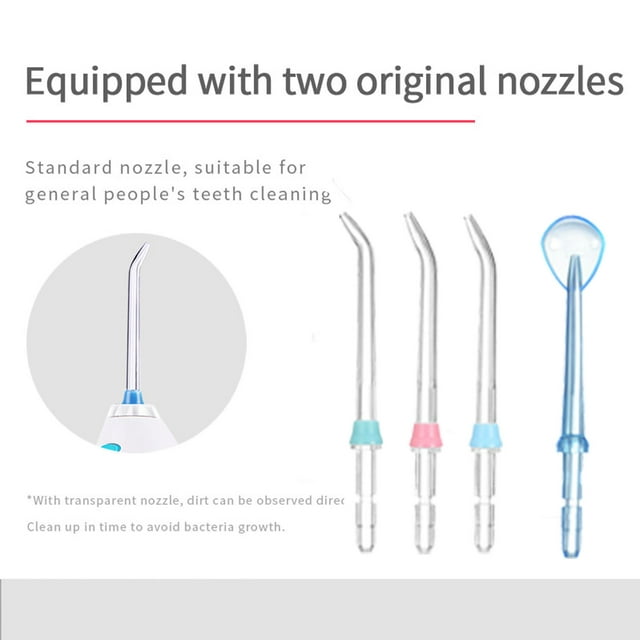 SweetLF Professional Cordless Oral Irrigator, Portable and Rechargeable IPX7 Waterproof 3 Modes Water Flosser with 5 Jet Tips for Home Travel